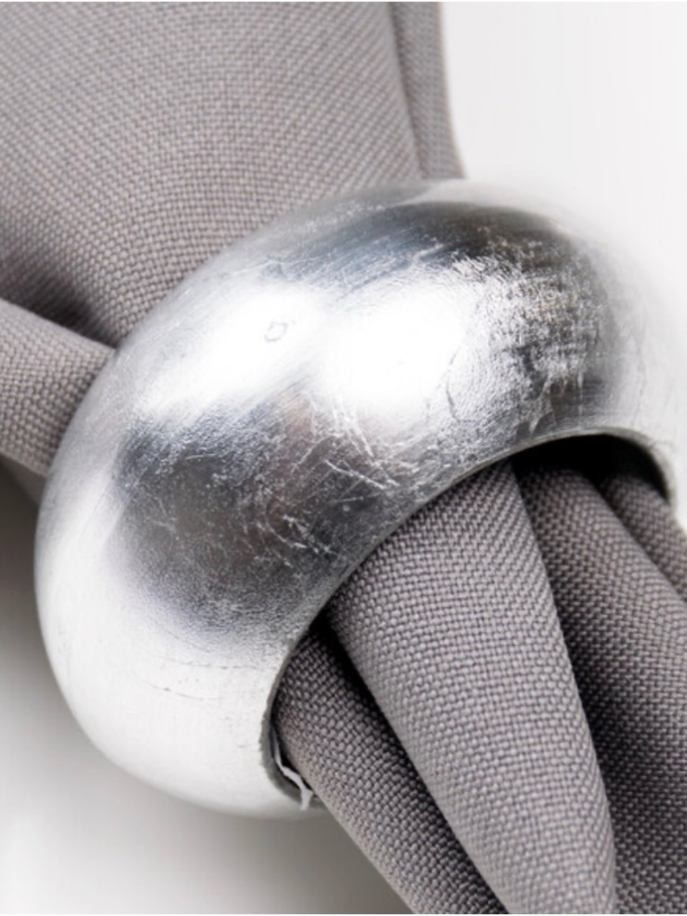 Chunky Silver Napkin Rings set of 12